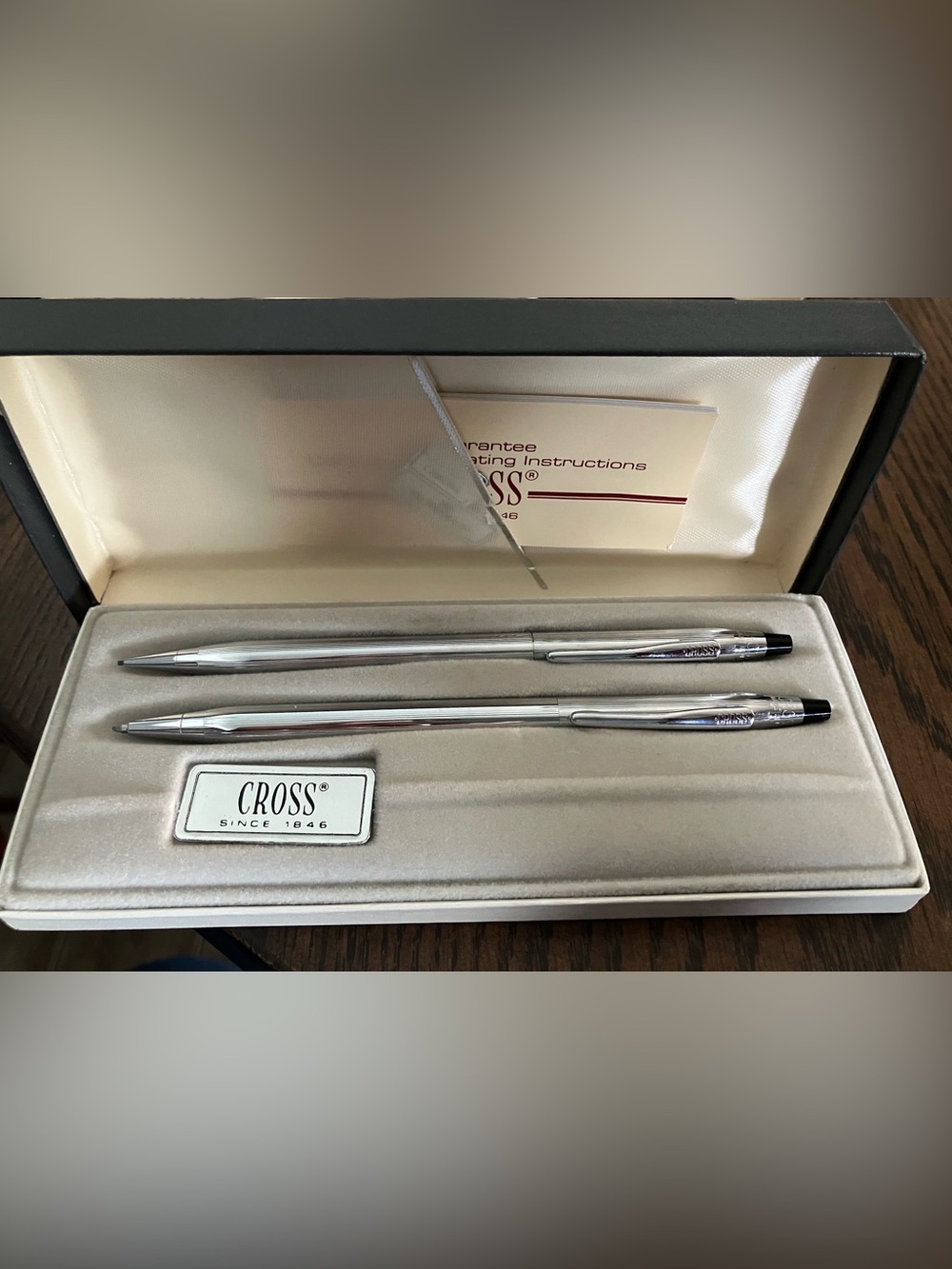 Chrome Cross Pen and Pencil Set
